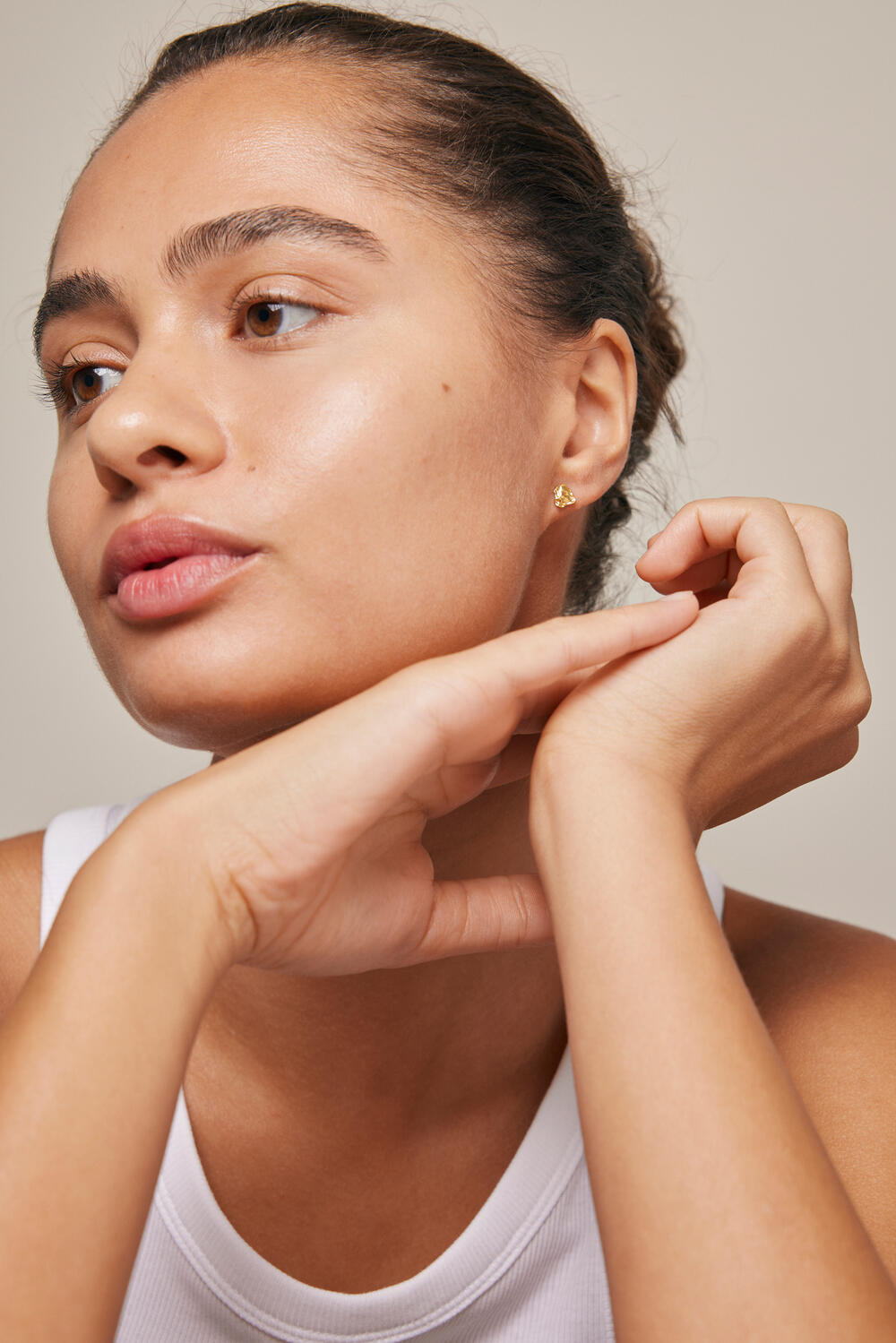 Rio ørestikker - forgyldt